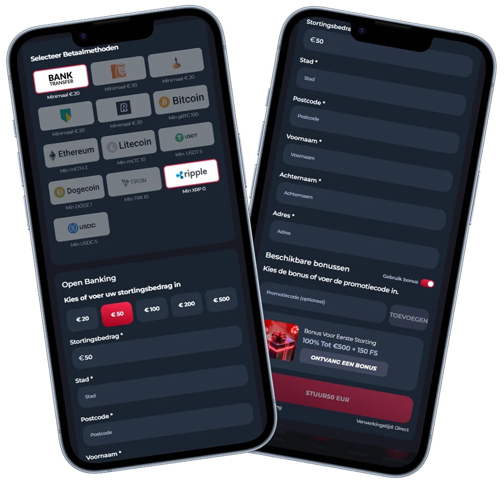 Winorio Betaalmethoden