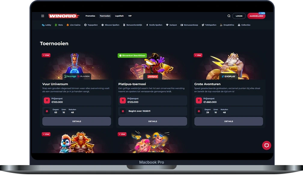 Winorio Toernooien en Competities